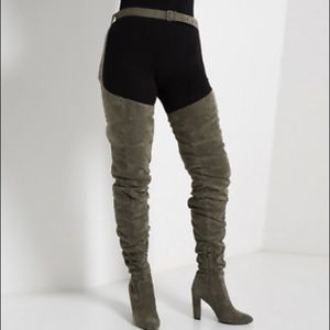 Belted Thigh High Boots
